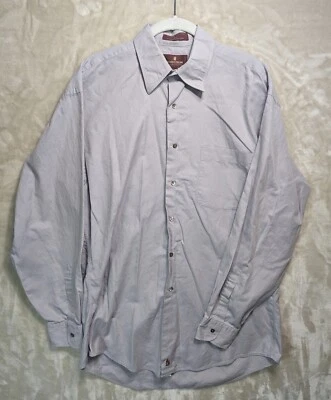 Camisa nordstrom Hombre Talla 15.5 - 34/35 Malva y Gris Claro Texturizado Manga Larga Foto 1 de 4