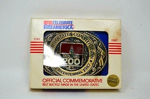 Hebilla de cinturón vintage del bicentenario de la Constitución de los Estados Unidos - Imagen 1 de 3
