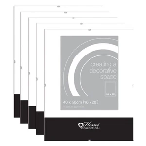 5 x Clip Frame Frameless Styrene 16" x 20" Wall Mount Home School Office Posters - Picture 1 of 14