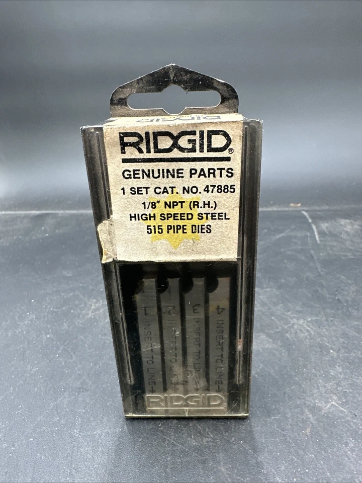 Genuine RIDGID 48910 1/4"-20 UNC LH High Speed Steel Bolt Dies - Image 1 of 4