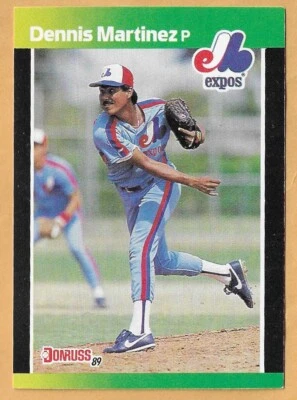 DENNIS MARTINEZ MONTREAL EXPOS #90 - DONRUSS BEST 1989 - Image 1 of 2