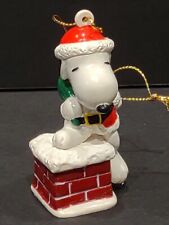🔥 Vintage Santa Snoopy Delivering Presents Christmas Ornament Peanuts UFS Inc.