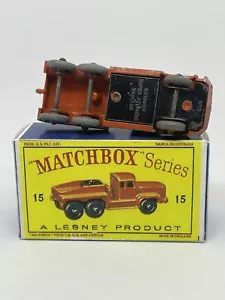 Vintage Lesney Matchbox 15 Custom Rotinoff Prime Mover Grey Wheels Repro Box. - Picture 1 of 6