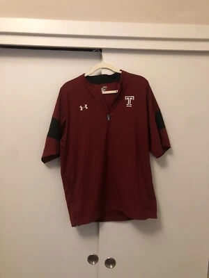 Temple University Under Armour Men’s M Lightweight Quarter Zip - Image 1 of 3
