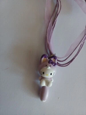 Collana Charm Ciondolo Hello Kitty Volpe Raro - Immagine 1 di 4