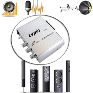 New 2.1 Lvpin 12V 200W Mini Hi-Fi Stereo Amplifier Radio MP3 iPod For Car Home - Picture 1 of 8