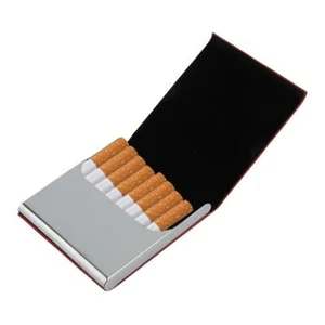 Hold 10 Cigarettes PU Leather Nice Gift Smoker Cigar Case GF - Picture 1 of 19