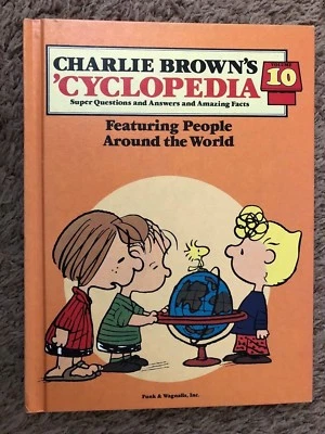 Peanuts Charlie Brown's 'CYCLOPEDIA BOOK Volume #10 People Funk & Wagnalls - Image 1 of 2