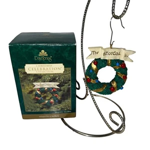 Day Spring Christmas Celebration The Gift Of God Is... Wreath/Crown Ornament - Picture 1 of 3