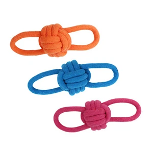 2-10 Packs Dog Rope Chew Toys Tough Strong Knot Ball Cotton Fetch Play Tug Pet - Picture 1 of 6