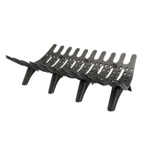 Liberty Foundry Fireplace Grate 16"x30"x6" Heavy-Duty Rustic Cast Iron in Black - Picture 1 of 1