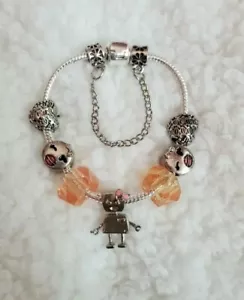 Pulsera con dije ROBOT GIRL 17"" - Imagen 1 de 1