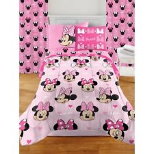 Minnie Mouse Design Room in a Box Set 7-pcs Includes Bedding Set And Drapes