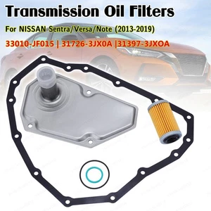 Filtros de aceite de transmisión 3 piezas con junta de bandeja para Nissan Sentra Versa 2012-2019 - Imagen 1 de 13