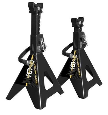YELLOW JACKET Jack Stands 6 Ton with Double Locking for Lifting Car SUVS, - Image 1 of 4