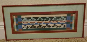 Serigrafia trapuntata opaca firmata Alice Woodrome pesce 22" x 9,5" certificato di autenticità - Foto 1 di 10