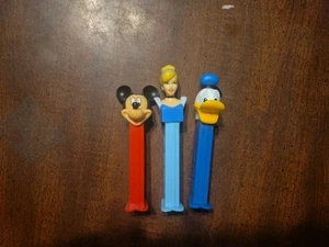 Mickey Mouse, Cinderella, Donald Duck,  Walt Disney PEZ Dispensers Lot of 3 - Picture 1 of 1