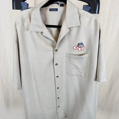 Gonzaga Bulldogs Alumni Association Men’s XL Rayon Blend Camp Shirt With Pocket - Image 1 of 4