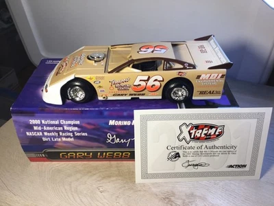XRARE 1:24 Gary Webb #56 MORNING DISPOSAL 2001 XTREME DIRT LATE MODEL 1 of 3612 - Image 1 of 4