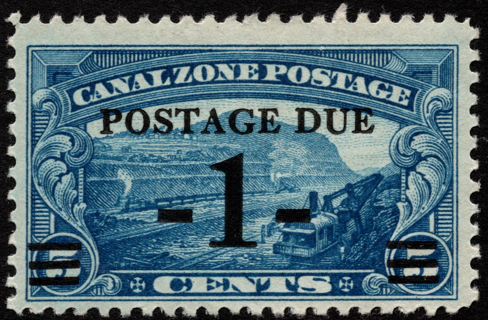 Canal Zone Stamp Scott # J21 Mint F-VF 1 Cent on 5 Cents Surcharged Postage Due - Image 1 of 1
