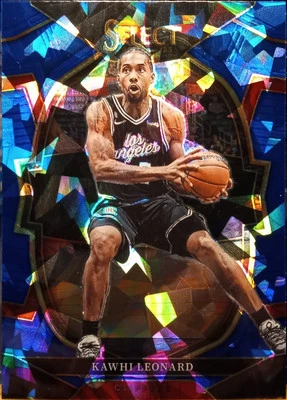 2022-23 Panini Select Kawhi Leonard Los Angeles Blue Cracked Ice SP #65 NM-MT - Image 1 of 2