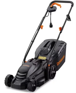 Elektro Rasenmäher Dovaman 1300W Sägeblatt Stahl 33cm 5 Höhen 25-65mm Rasenmäher - Bild 1 von 8