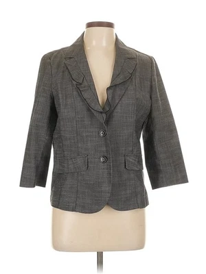 Elena Solano Women Gray Blazer L - Image 1 of 4
