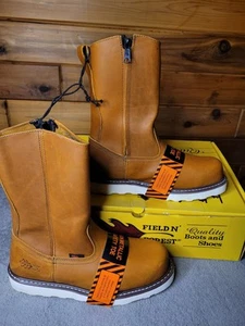 Field N Forest Gummistiefel Herren 10,5 W braun Leder Sicherheit Zehen Arbeit ML9901 - Bild 1 von 8