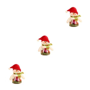 1/2/3 Kids Christmas Candy Jar Cartoon Xmas Themed Sugar Bottle for Sweet Box - Picture 1 of 12