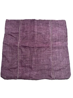 Serena and Lily 紫色茄子纹理枕套 20x20 英寸全新 — 第 1/4 张图片