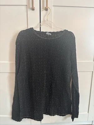 Suéter CP SHADES / SAUSALITO Tejido Pequeño Algodón Negro y Dorado  Foto 1 de 4