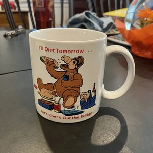 Alf I'll Diet Tomorrow Coffee Mug 1987 Alien Productions Great Condition - Picture 1 of 4