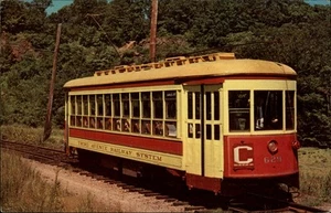 East Haven,CT Branford Trolley Museum RR Tracks Railroad Connecticut Postcard - Picture 1 of 2
