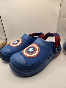 Scarpe CAPTAIN AMERICA ADULTO TAGLIA 9 zoccoli BRAVE NEW WORLD MARVEL uomo NUOVE con ETICHETTE - Foto 1 di 7