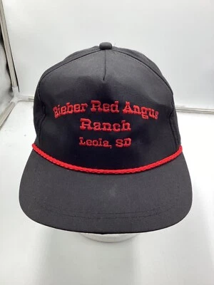 Correa de cuero negra Bieber Red Angus Ranch Leola, SD de colección K-Products EE. UU. H1 Foto 1 de 4