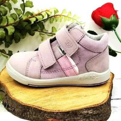 Ricosta PEPINO LAIF - Gr. 21 & 22 SympaTEX® Mädchen Lauflernschuhe Leder Rosa
