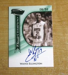 WAYNE ELLINGTON 2009 Press Pass Fusion RC GREEN #/50 AUTO UNC Rookie AUTOGRAPH - Picture 1 of 2