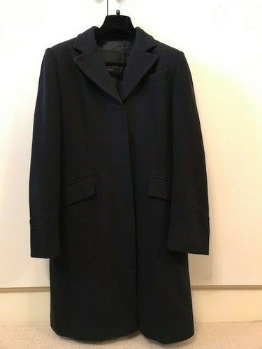 Cappotto cappotto jeans Valentino nero viola scuro taglia 46 UK 12 14 ottime condizioni
