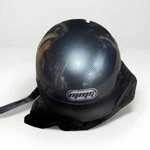 MMG KY-205 Size Medium Carbon Fiber Motorcycle Racing Adult Half Helmet w/Visor - Bild 1 von 2