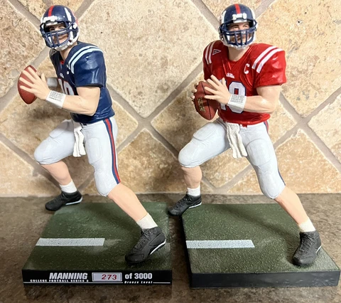 NFL mcfarlane Eli Manning #10 Ole Miss Rebels Lot Loose Figures Variant Cover