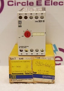 SQUARE D 9050DER10 On - Delay Relay **NEW IN BOX**  Yellow Box - Picture 1 of 8