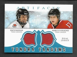 KASSIAN, FOLIGNO 2012-13 ARTIFACTS TUNDRA TANDEMS DUAL JERSEY #TT-FK TEAM CANADA - Picture 1 of 2