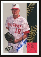 1995 Billings Mustangs JASON ROBBINS Signed Card autograph AUTO REDS