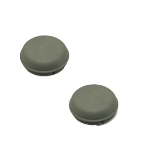 SET OF 2 76mm PUSH IN GREY HUB CAP GREASE DUST TRAILER COVERS IFOR WILLIAMS - Picture 1 of 2