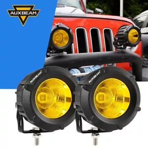 AUXBEAM 3,5" LED Arbeitsleuchte Bar Spot Bernstein Fahren Nebellampe Offroad Allrad-LKW - Bild 1 von 12