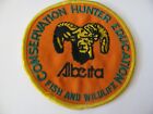 Alberta Canada Conservation Hunter Education Fish & Wildlife 4" Patch Nos Sew On