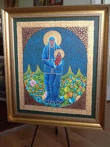 Haitianisches Gemälde von Ismael Saincilus 24x20 - Bild 1 von 5