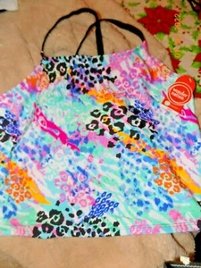 New Wonder Nation girl's leopard print bathing suit top XXL - Picture 1 of 1