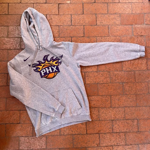Nike Gray Hoodie Size Small Phoenix Suns Arizona NBA Basketball Team Apparel EUC Cover