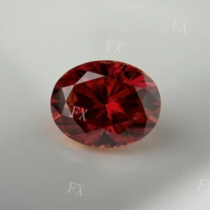 3x5~10x14mm Garnet Red VVS1 Oval Loose Moissanite Stone With GRA Certificate - Picture 1 of 8